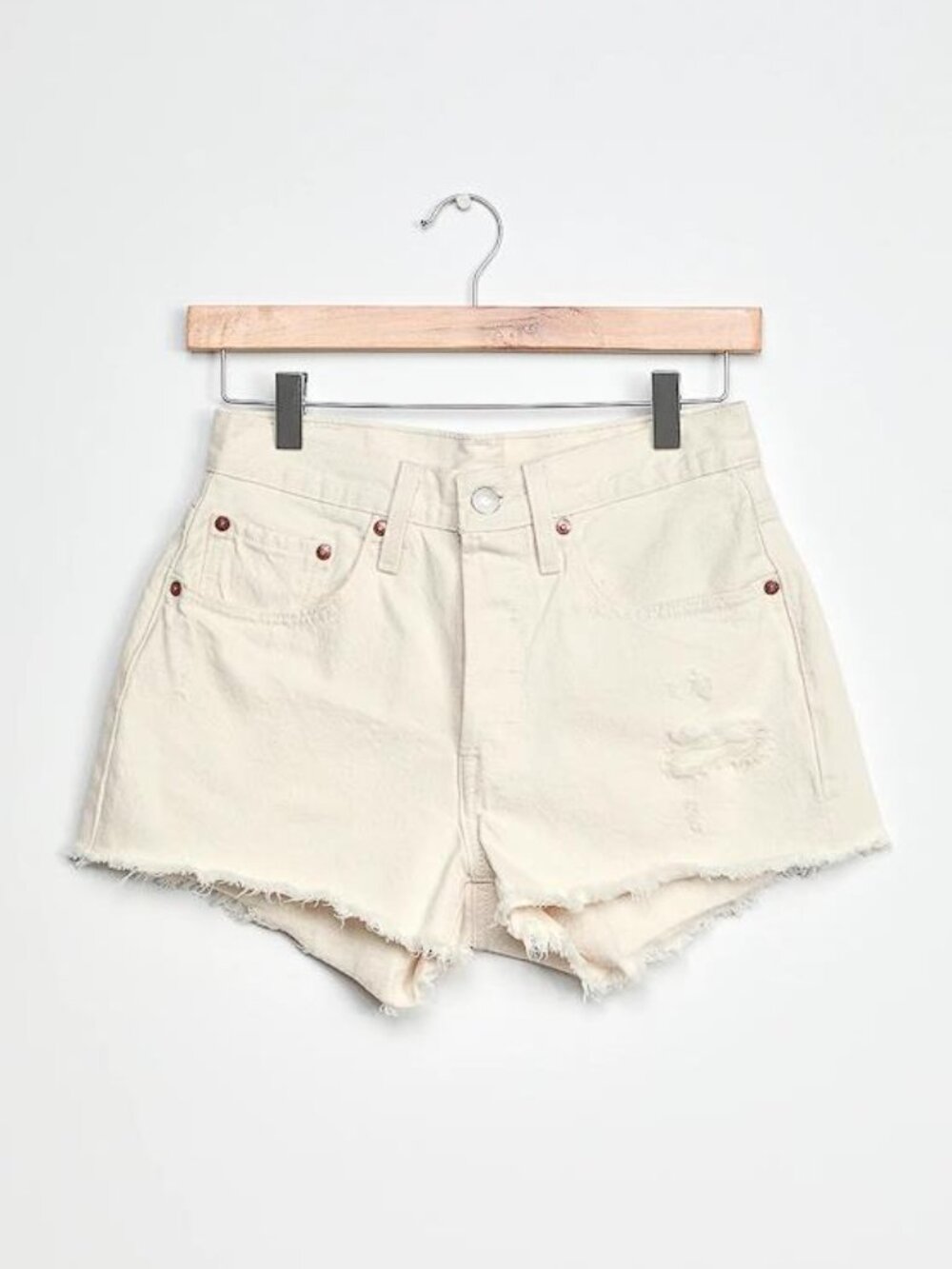 LEVI'S Women's 501 Original Short Size 24 In Natural Instinct - Picture 3 of 10